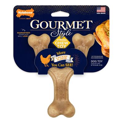 Nylabone Gourmet Style Strong Chew Wishbone Dog Toy Wishbone Chicken 1ea/Large/Giant (1 ct)