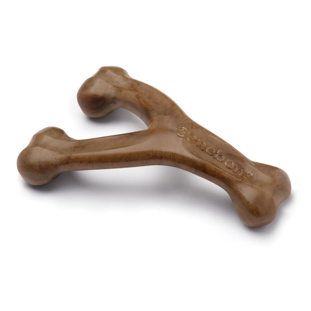 !Benebone Wishbone Durable Dog Chew Toy Bacon, 1ea/LG